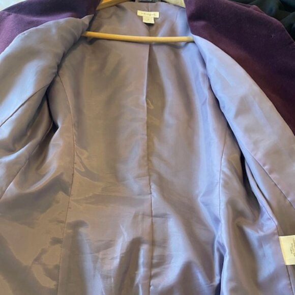 Halogen Aubergine Blazer – Cotton Blend – Women’s S - Picture 4 of 5